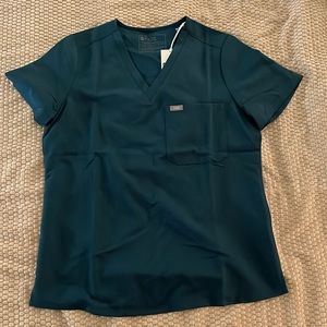 Medium Figs Caribbean Blue Catarina Scrub Top